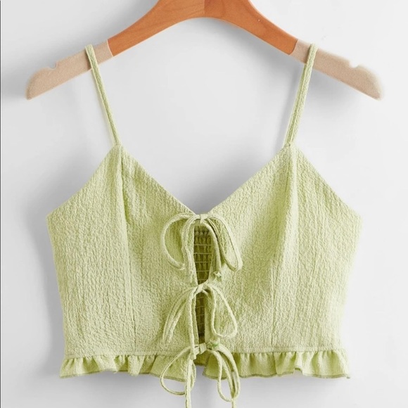 Green front tie tank - Picture 3 of 3